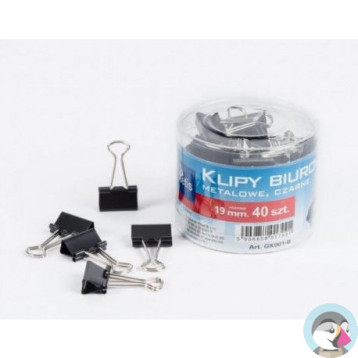 Klipy 19mm 40szt. GK001-B TETIS
