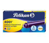 Naboje długie fioletowe GTP/5 (5szt.) PELIKAN
