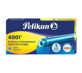 Naboje długie turkusowe GTP/5 (5szt.) PELIKAN