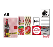 Notatnik A5 144k. linia napoje COCA-COLA mix CC024 MP Poland
