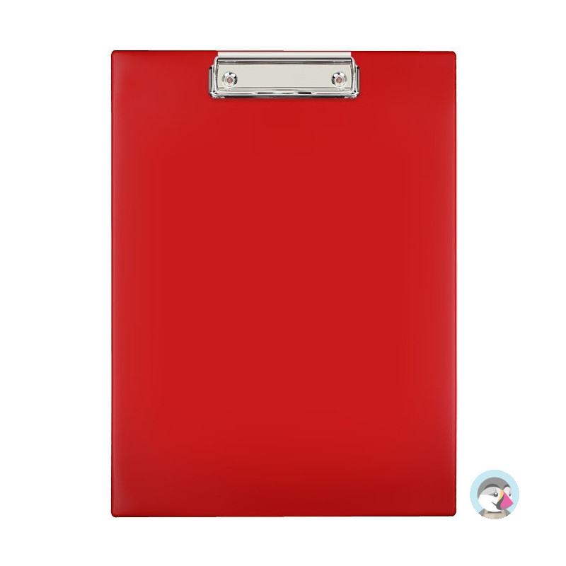 Deska z klipem Clipboard A4 czerwona KH-01-04 BIURFOL