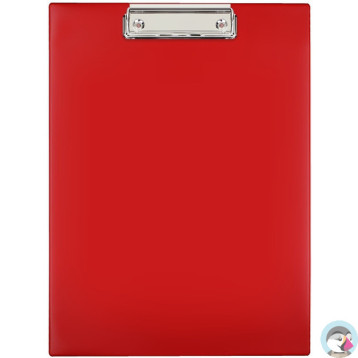 Deska z klipem Clipboard A4 czerwona KH-01-04 BIURFOL
