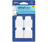 Zakładki indeksujące samoprzylepne 25,4x38,1mm przezroczyste z białą zakładką Ultra Tabs 74788 AVERY ZWECKFORM