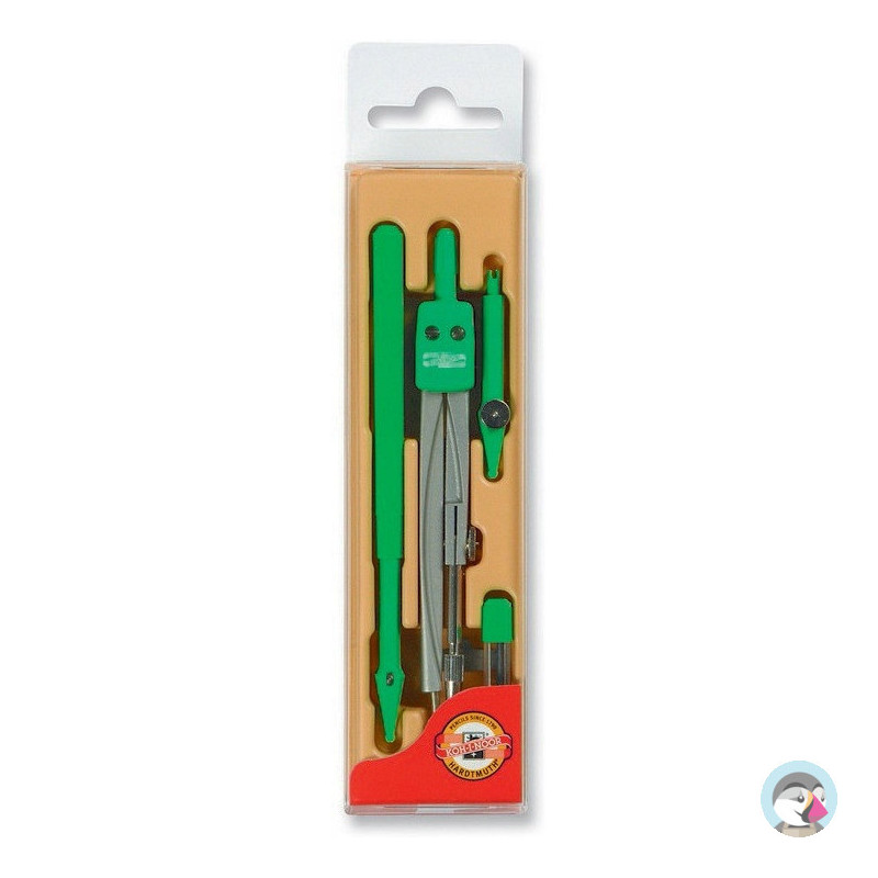 Cyrkiel + grafion + końcówka + grafit plastikowe etui 04904 KOH-I-NOOR