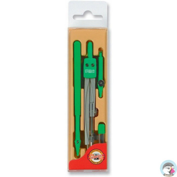 Cyrkiel + grafion + końcówka + grafit plastikowe etui 04904 KOH-I-NOOR