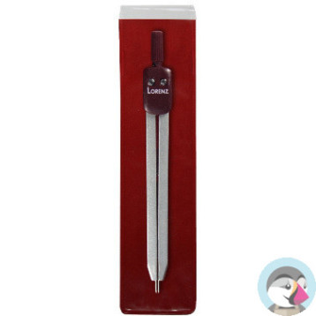 Cyrkiel kroczkowy 200/P etui LORENZ