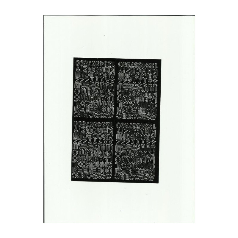 LITERY samoprzylepne 0.7cm (8) czerwone ARTDRUK