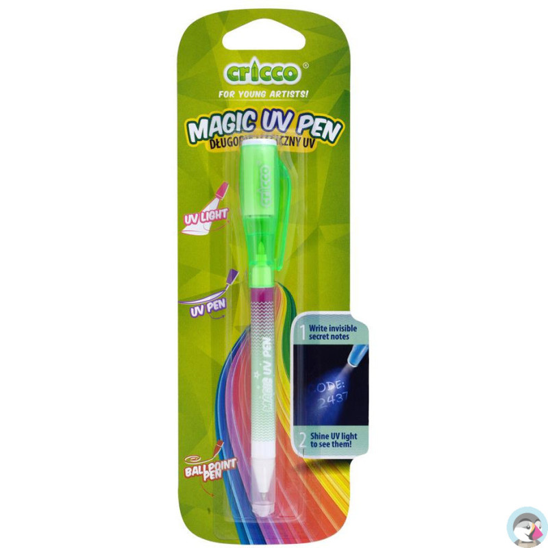 Długopis magiczny CRICCO INVISIBLE UV1 na blistrze CR275