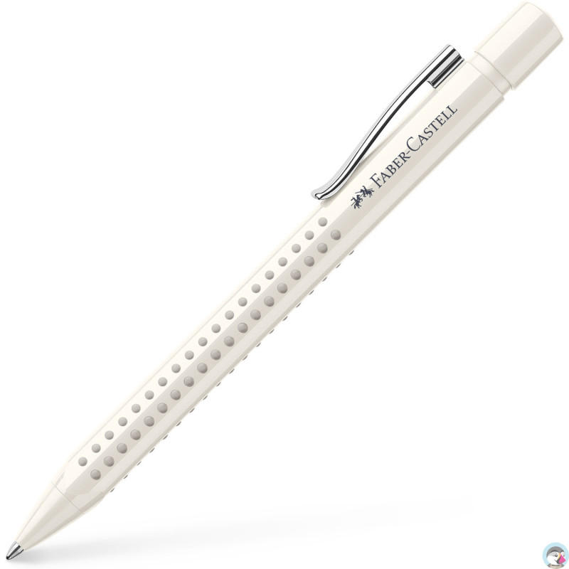 Długopis automatyczny GRIP 2010 kremowy (coconut milk) wkład M niebieski 243908 Faber-Castell