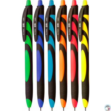 Długopis olejowy ORI 0.7mm mix kol.obudowy wkład niebieski KD912-NM TETIS