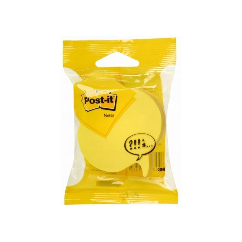 Bloczek samoprzylepny 225k CHMURKA KOMIKSOWA mix kolorów POST-IT 2007SP FT510076654 3M