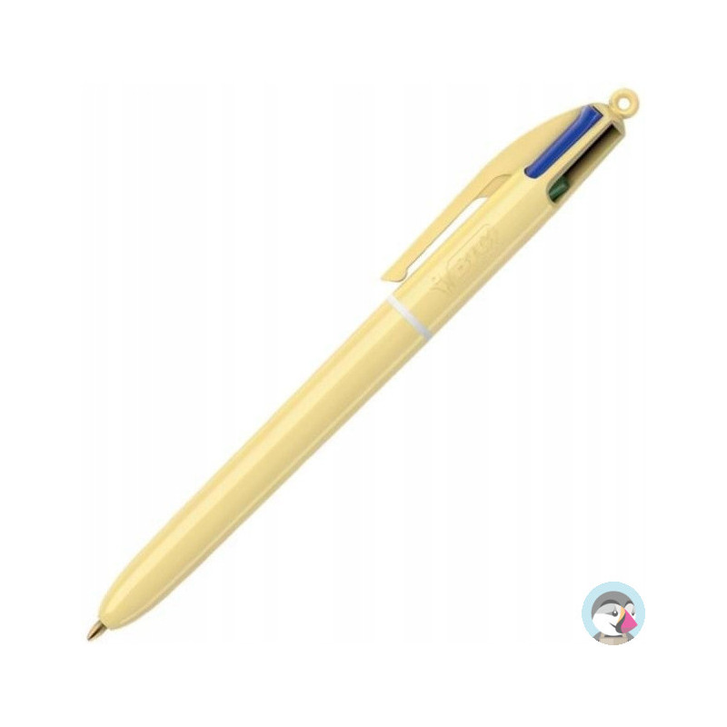 Długopis 4 COLOURS pastel żółty BIC