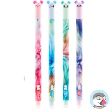 Długopis wymazywalny USZAKI FLUFFY HA 4120 01UF-3 HAPPY COLOR
