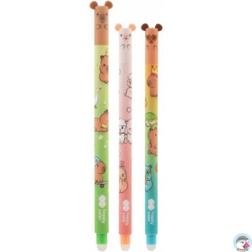 Długopis wymazywalny Kapibara 0,5mm niebieski Happy Color HA 4120 01KF-3