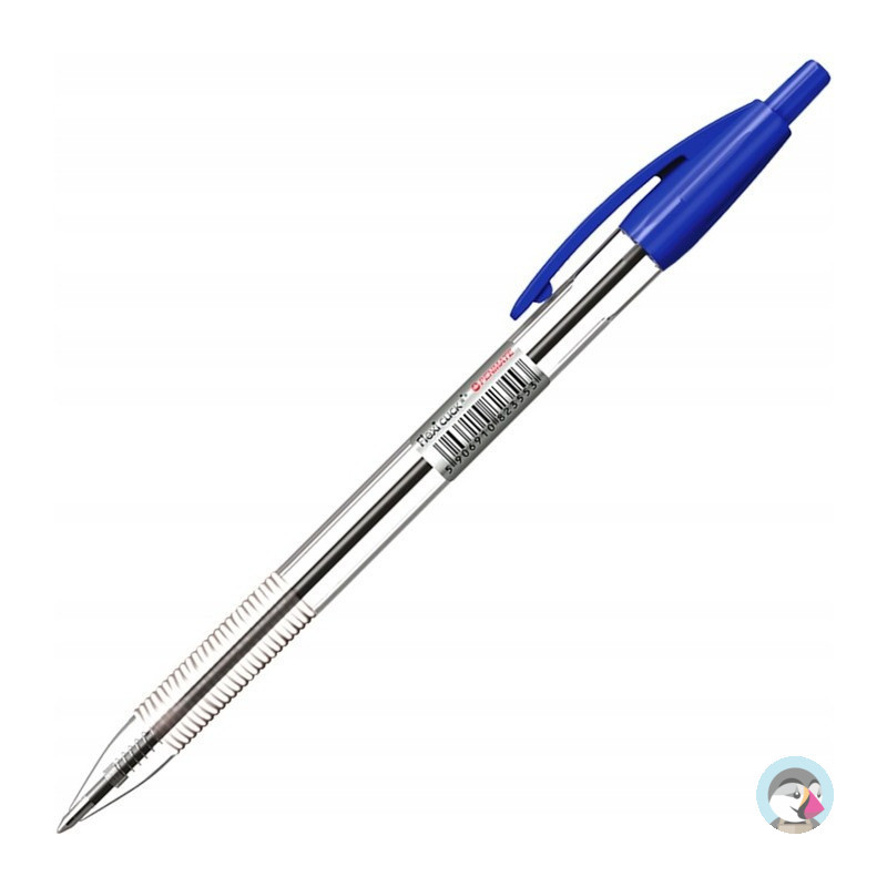 Długopis automatyczny FLEXI click niebieski 1.0mm TT7984 PENMATE
