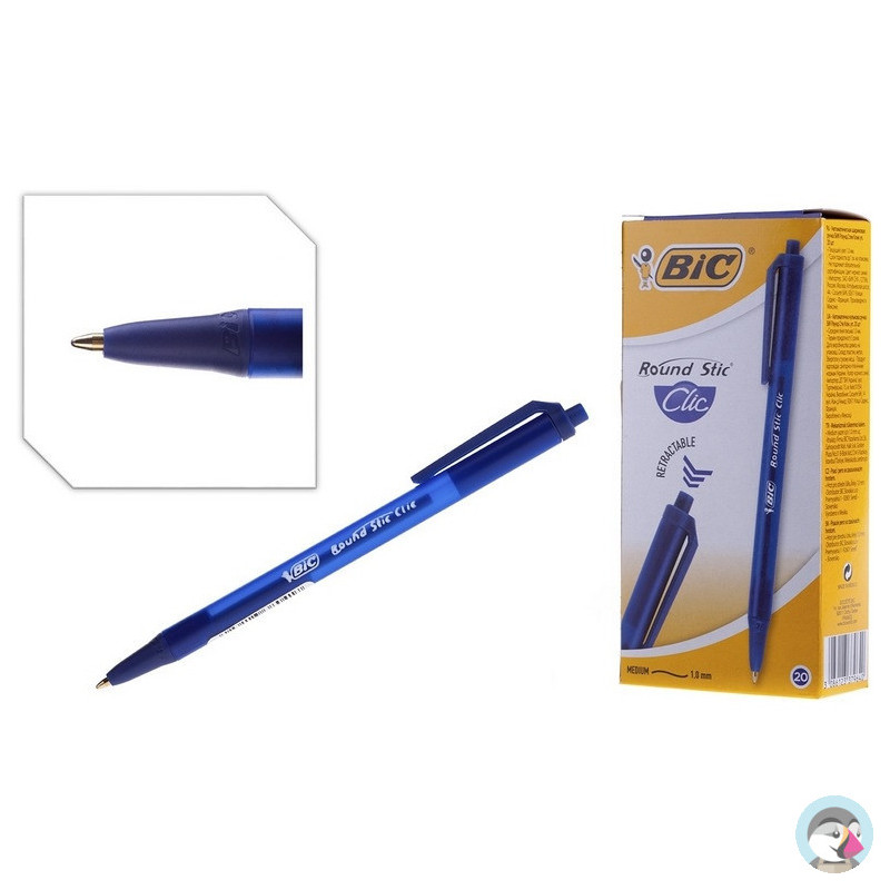 Długopis automatyczny BIC ROUND STIC CLIC niebieski 926376