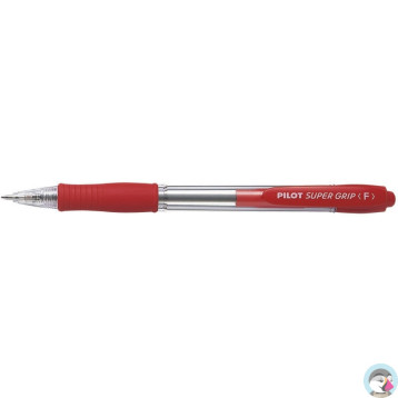 Długopis olejowy PILOT SUPER GRIP czerwony PIBPGP-10R-R