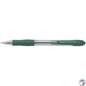 Długopis olejowy PILOT SUPER GRIP zielony PIBPGP-10R-G