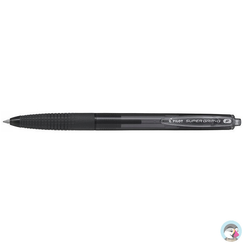 Długopis olejowy automatyczny czarny PILOT SUPER GRIP BPGG-8R-F-BB