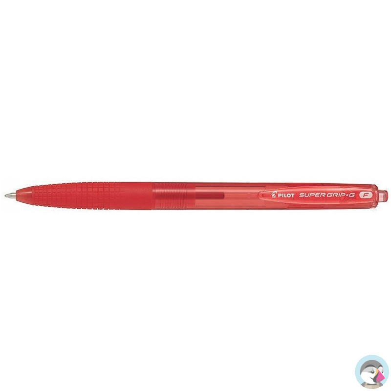 Długopis olejowy automatyczny PILOT SUPER GRIP czerwony BPGG-8R-F-RR