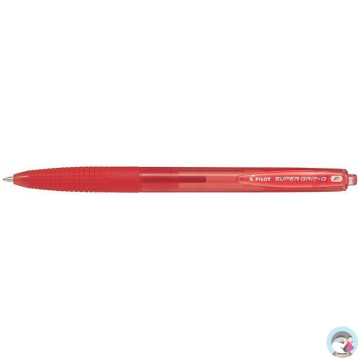 Długopis olejowy automatyczny PILOT SUPER GRIP czerwony BPGG-8R-F-RR