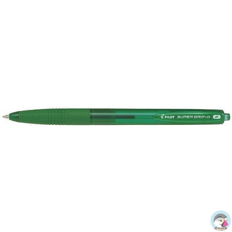 Długopis olejowy automatyczny PILOT SUPER GRIP zielony BPGG-8R-F-GG