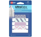 Zakładki indeksujące samoprzylepne 63,5x25,4mm kolorowe z wzorem Ultra Tabs 74897 AVERY ZWECKFORM