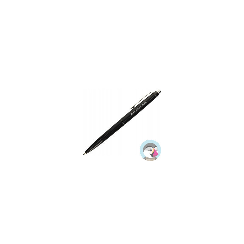 Długopis automatyczny ASYSTENT czarny wkład niebieski 0,5mm TO-031 TOMA