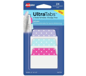 Zakładki indeksujące samoprzylepne 50,8x38,1mm kolorowe z wzorem kropki Ultra Tabs 74773 AVERY ZWECKFORM