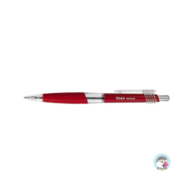 Długopisy automatyczny MEDIUM 1.0mm czerwony TOMA TO-038