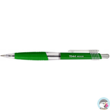 Długopisy automatyczny MEDIUM 1.0mm zielony TOMA TO-038