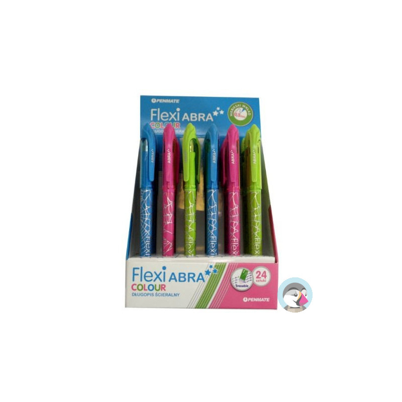 Długopis ścieralny FLEXI ABRA Colour mix kolorów obudowy wkład niebieski TT8061
