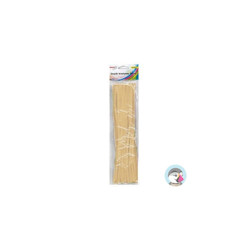 Druciki kreatywne dr22 beżowe 30cm(40) BREWIS
