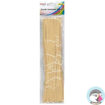 Druciki kreatywne dr22 beżowe 30cm(40) BREWIS