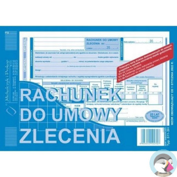 511-3H Rachunek do umowy zlecenia A5 Michalczyk i Prokop