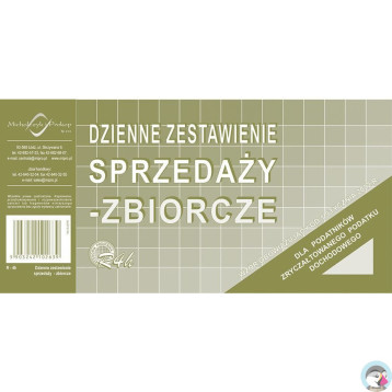 R-4h Dzienne zestawie sprzedaży-zbiorcze 1/3 A4 Michalczyk i Prokop