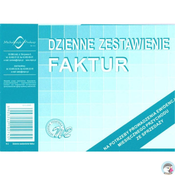 N02 Dziennik zestawienia faktur A6 Michalczyk i Prokop