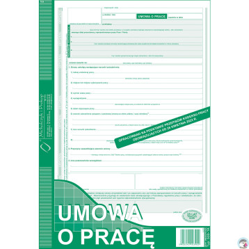 500-1K Umowa o Pracę A4 40kartek ( nowa ) Michalczyk i Prokop