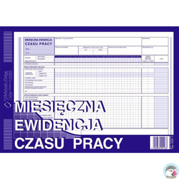 526-1 MEC Miesięczna ewidencja czasu pracy Michalczyk i Prokop