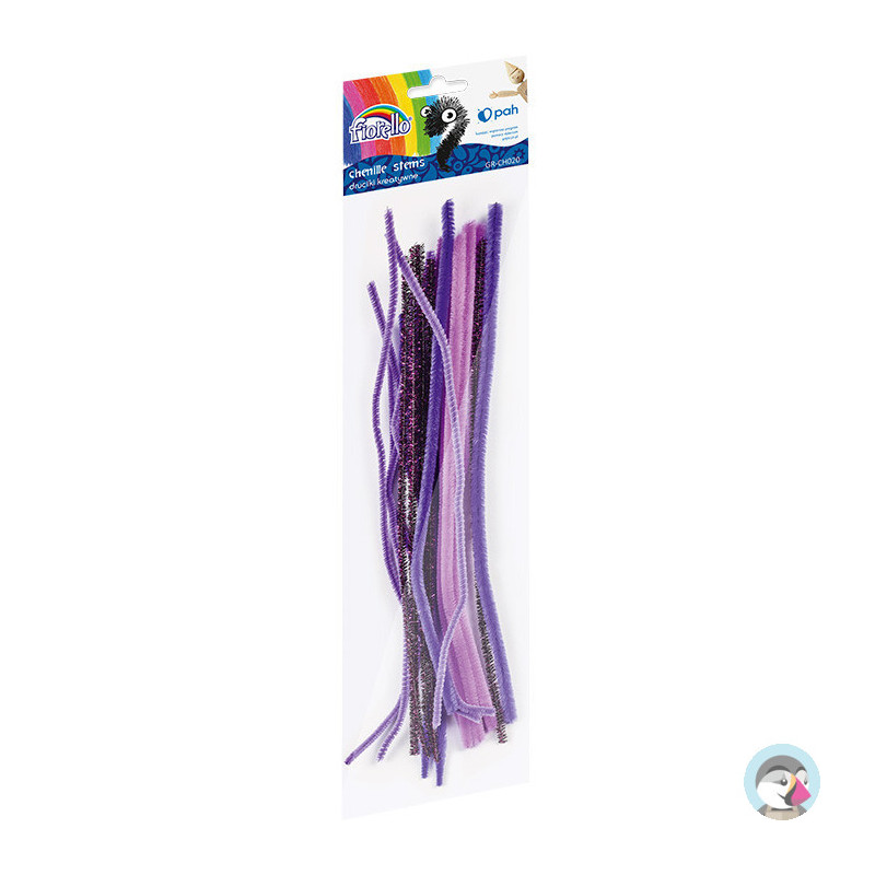 Druciki kreatywne 30cm fioletowe (20) GR-CH020 FIORELLO 170-2613