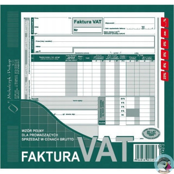 142-2E Faktura VAT 2/3 A4(br) brutto)MICHALCZYK I PROKOP
