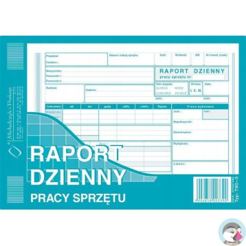 790-3 Raport dzienny pracy sprzętu A5 MICHALCZYK I PROKOP