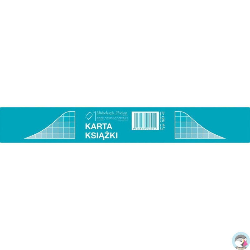 981-E Karta książki (1kpl||50szt.) MICHALCZYK I PROKOP
