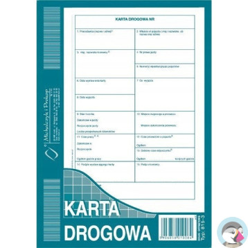 Karta drogowa A5 Numerowana 815-3N
