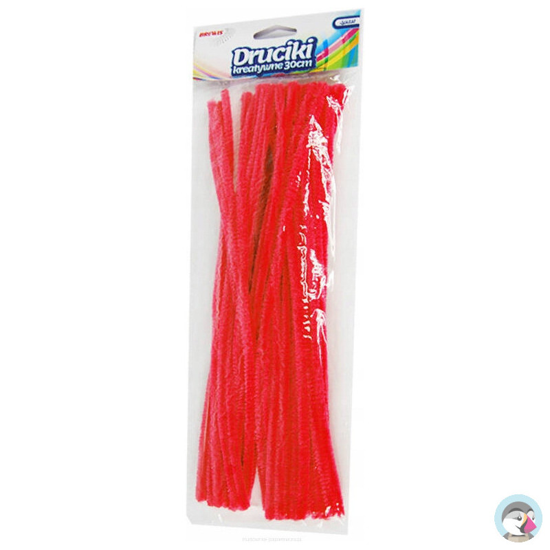 Druciki kreatywne dr07 czerwone 30cm(40) BREWIS