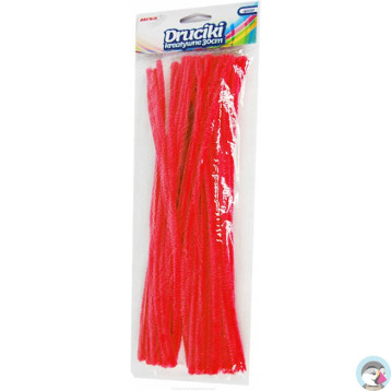 Druciki kreatywne dr07 czerwone 30cm(40) BREWIS