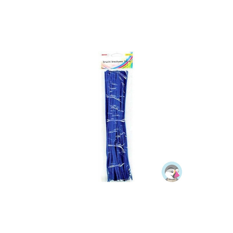 Druciki kreatywne dr08 niebieskie 30cm(40) BREWIS