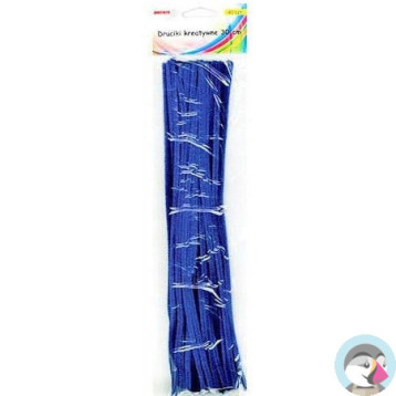 Druciki kreatywne dr08 niebieskie 30cm(40) BREWIS
