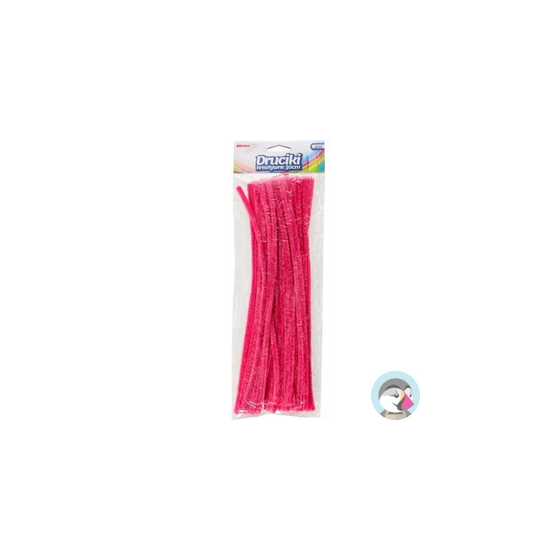Druciki kreatywne dr19 różowe 30cm (40) BREWIS