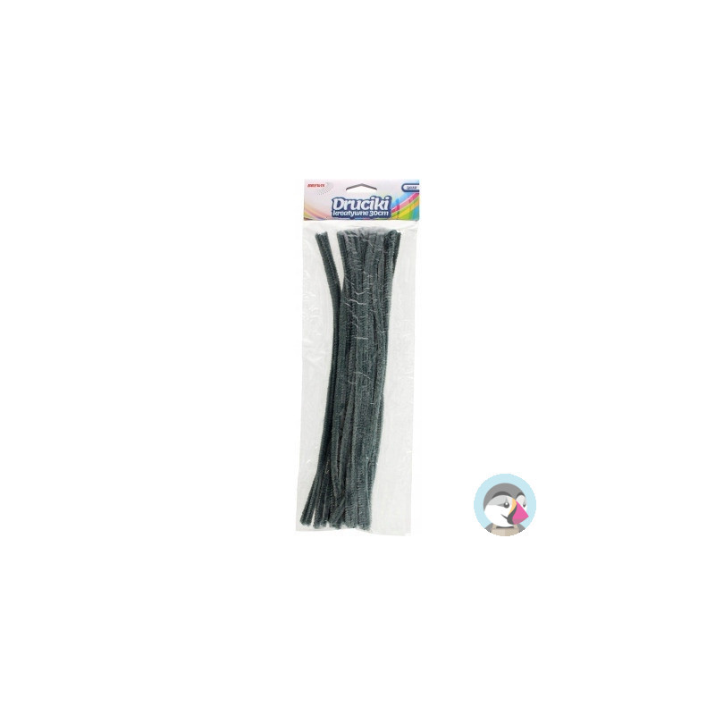 Druciki kreatywne dr21 szare 30cm (40) BREWIS
